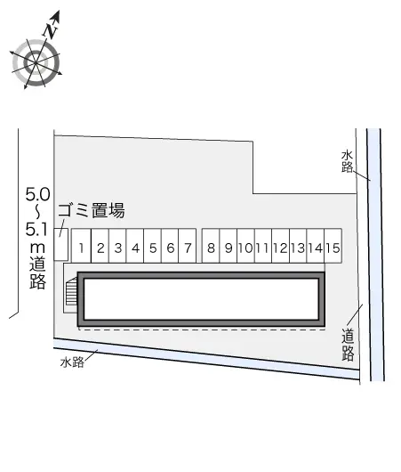 ★手数料０円★倉敷市水江　月極駐車場（LP）